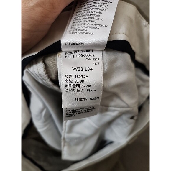 Dockers Easy Khaki Pants Mens 32x34 Tan Straight Performance Stretch NEW - Picture 9 of 10